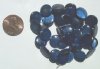 16 inch strand of 10mm Dark Blue Mother of Pearl Disks